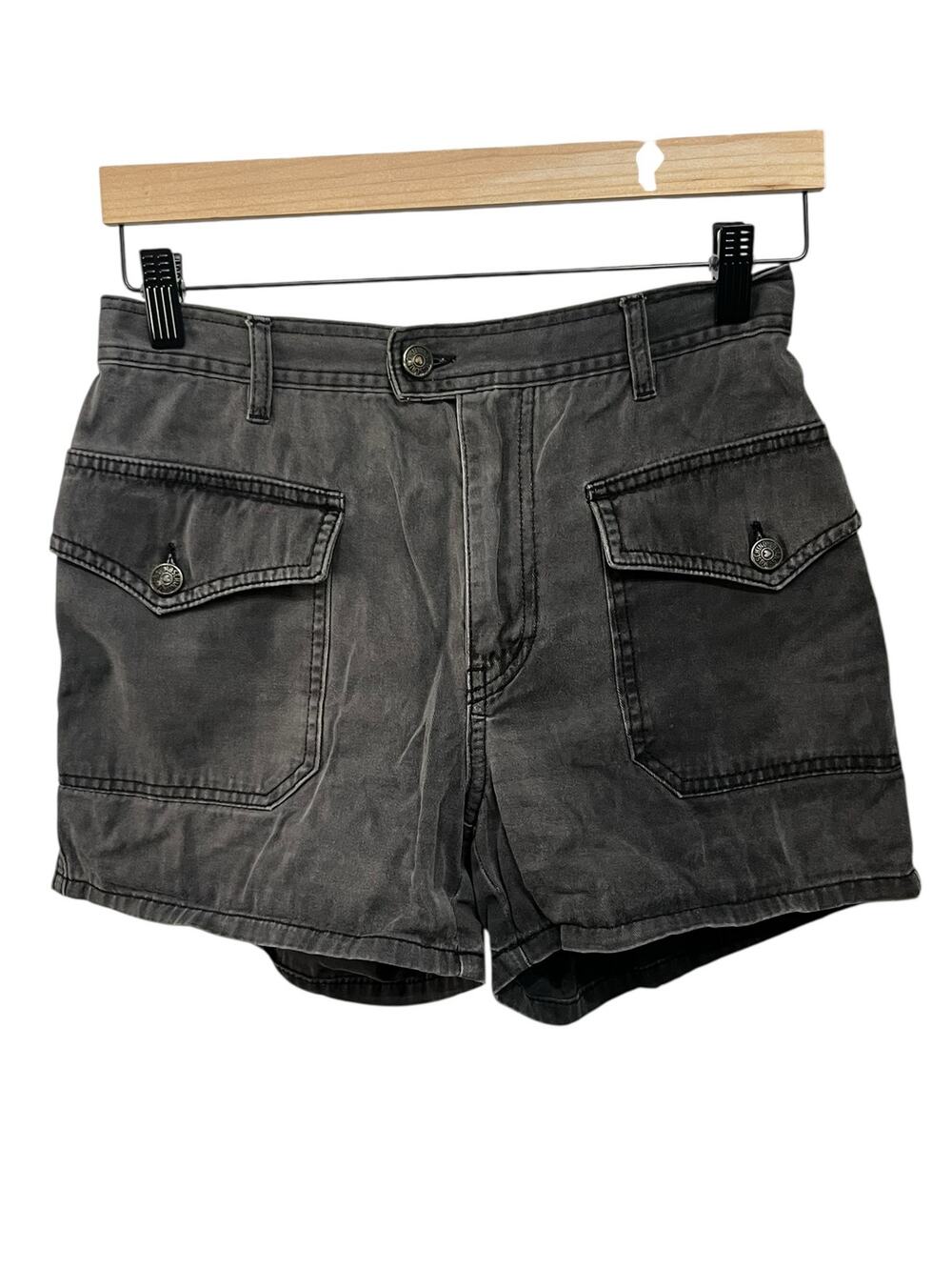 Moschino Women's Grey High-waisted Shorts SIZE 8